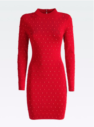Robe pull Guess by Marciano, Taille: S, Couleur: ROUGE