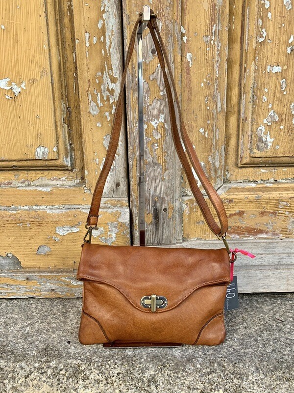 Pochette à Rabat en cuir