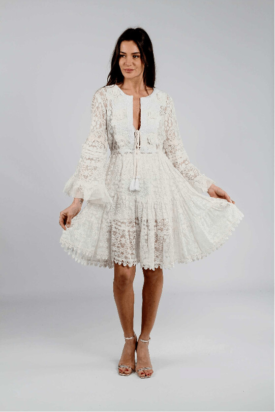 Robe Luna Blanche Beatnik