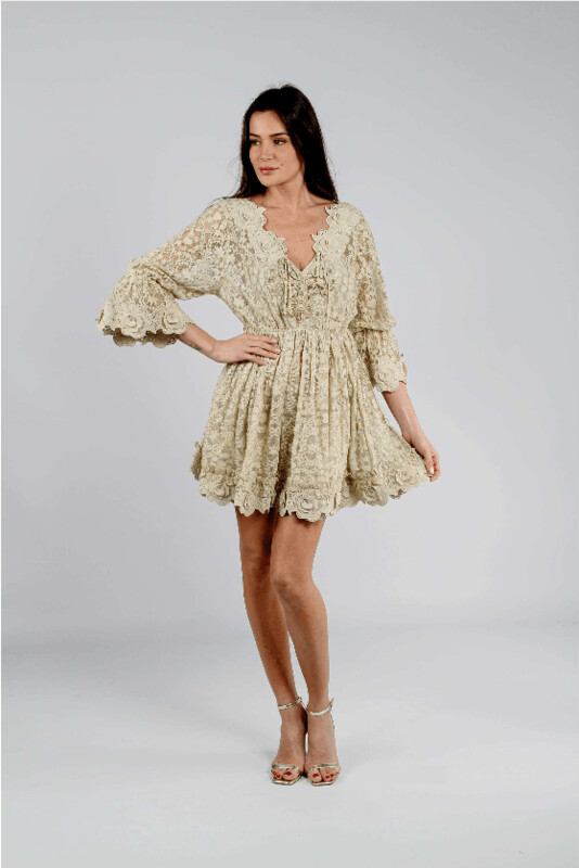 Robe Lilou Beige Beatnik