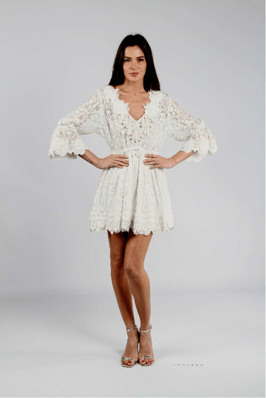 Robe Lilou Blanche Beatnik