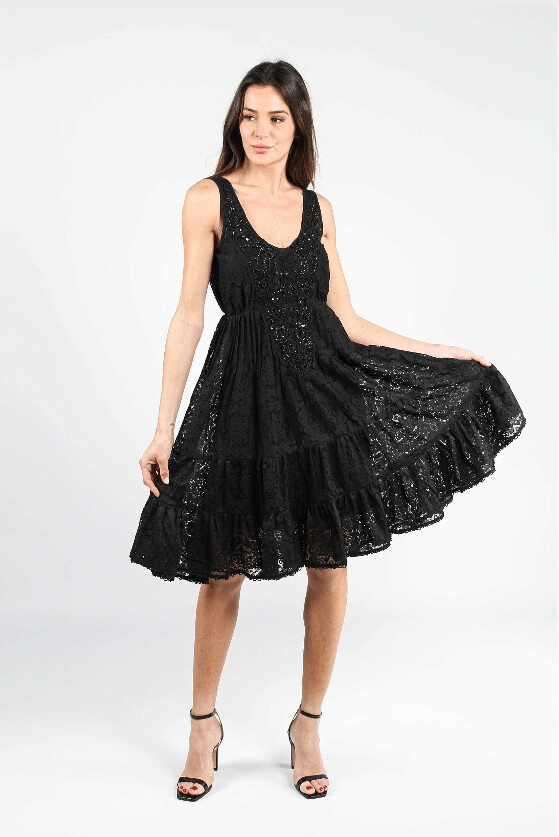 Robe Lisa Noire Beatnik