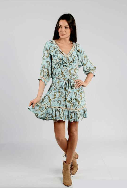 Robe courte Azur Kitsch & Pop