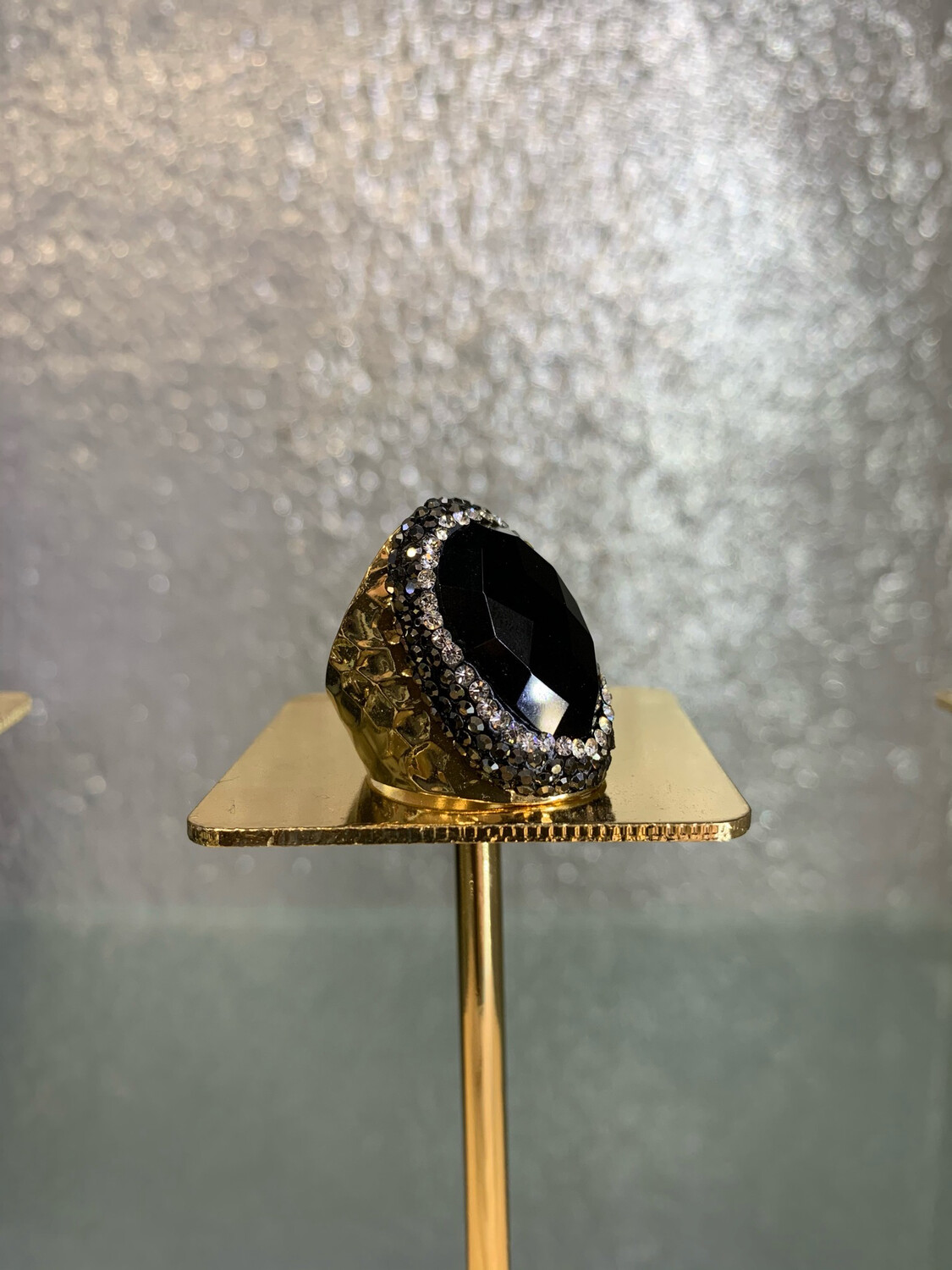 Bague Hypnochic dore onyx