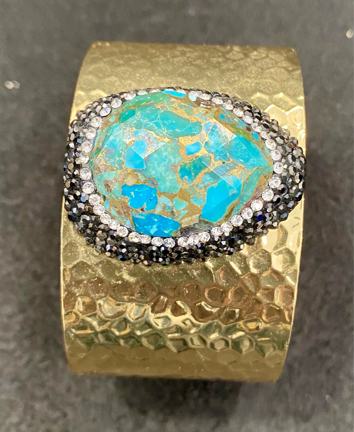 Manchettes turquoise