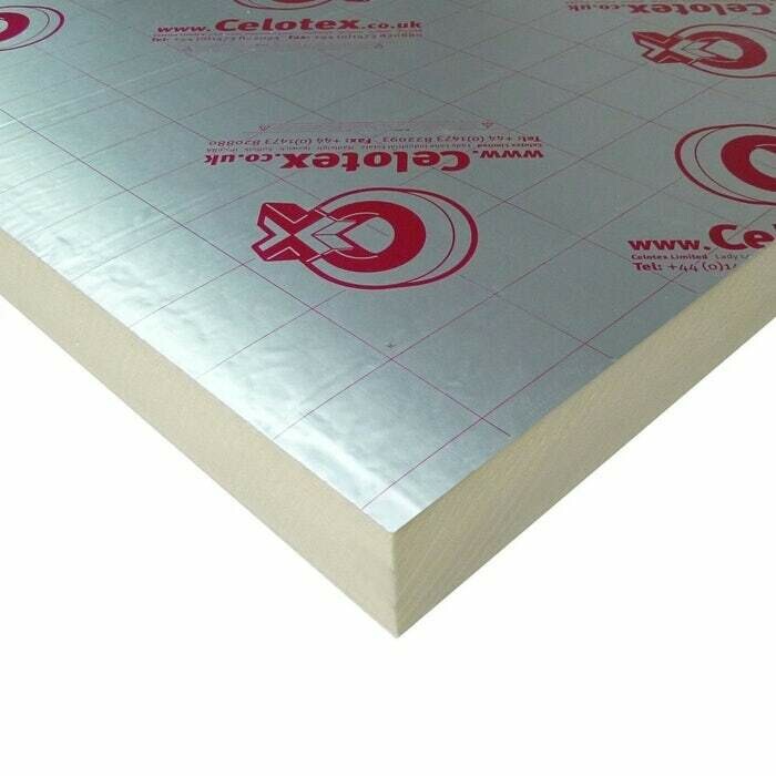 PIR Board - Foil Faced Insulation Board:  75mm
Celotex / Eco Therm / Recticel