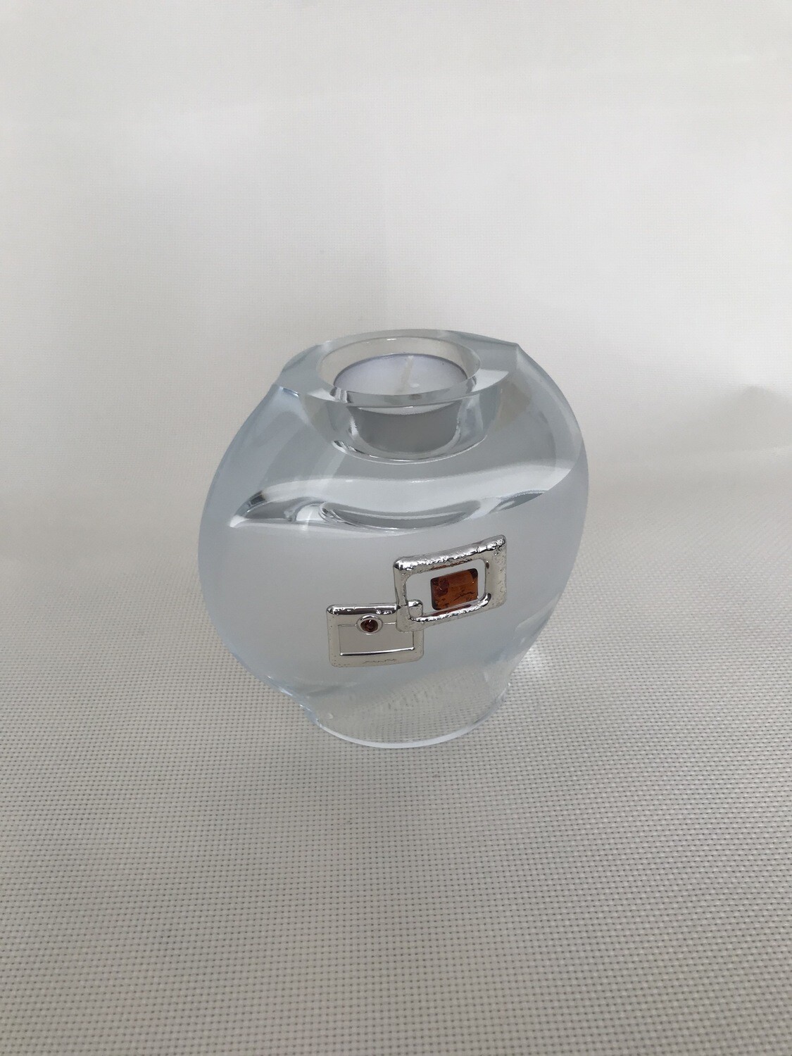 Glass vase and candle holder