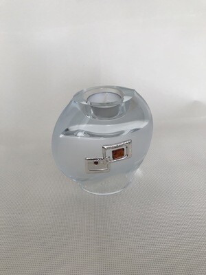 Glass vase and candle holder