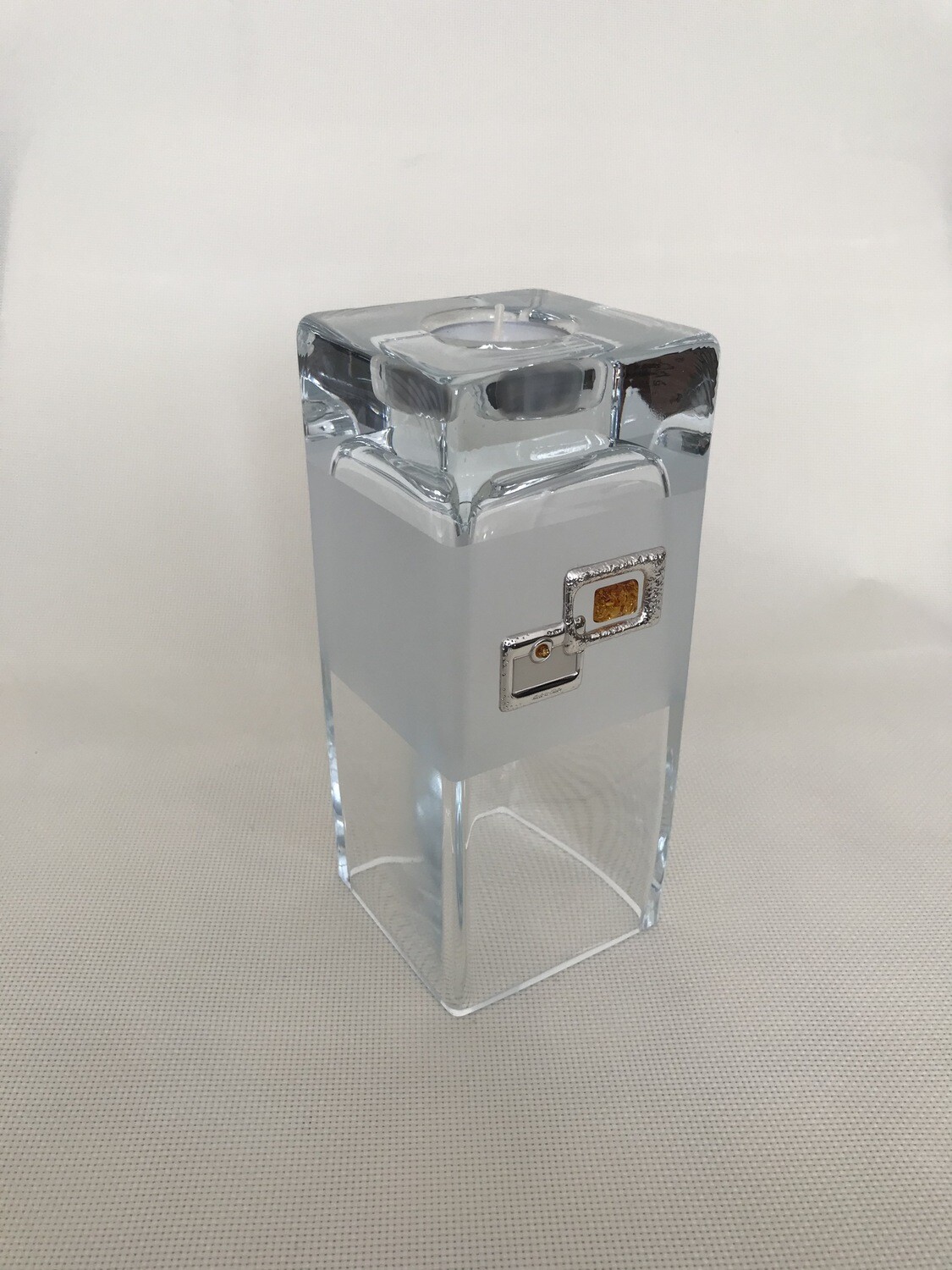 Glass vase and candle holder