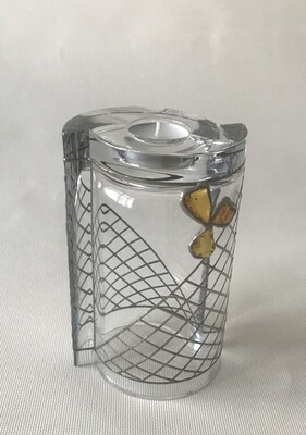 Glass vase and candle holder