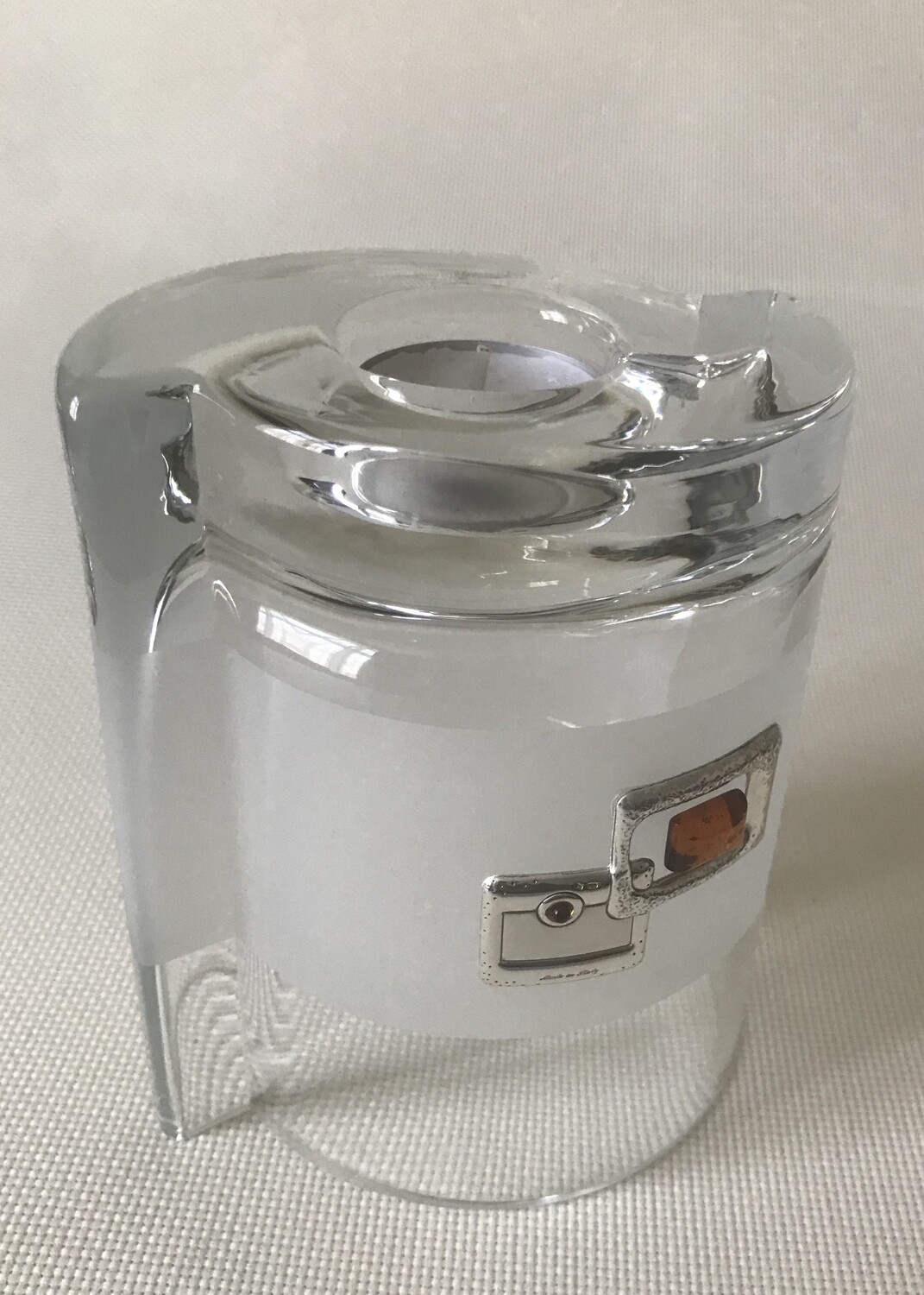 Glass vase and candle holder