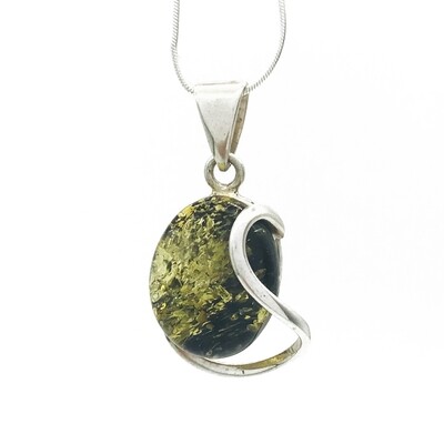 Green Amber Pendants