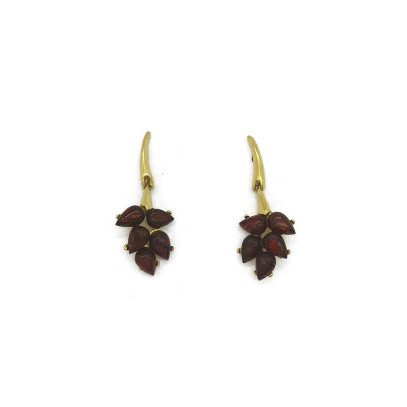 Silver and Amber Earrings