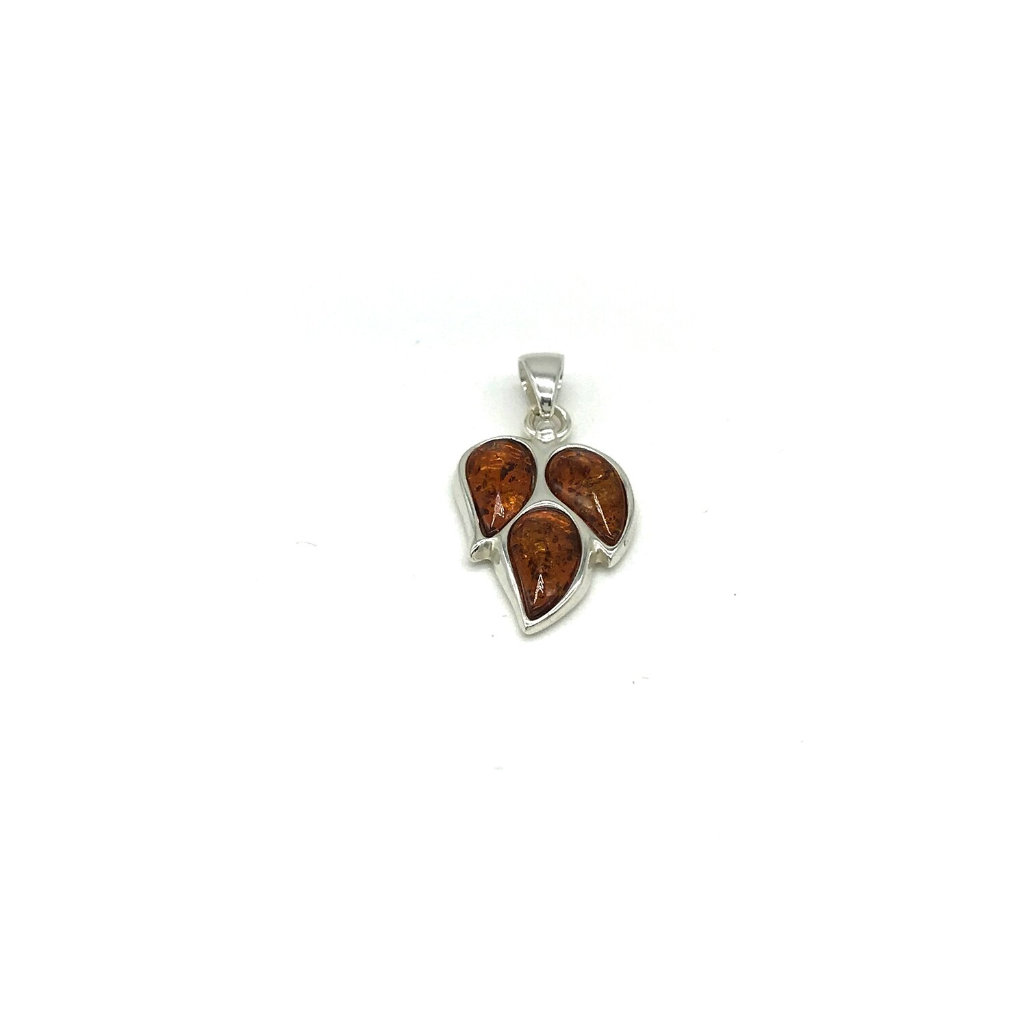 Silver and Amber Pendant