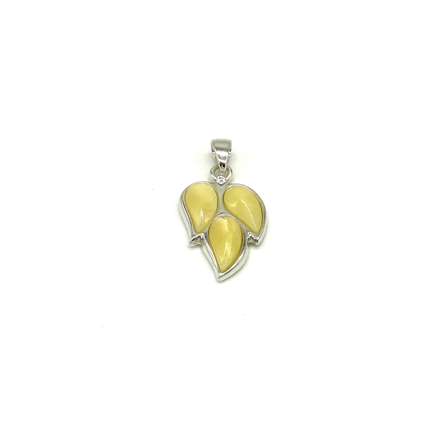 Silver and Amber Pendant