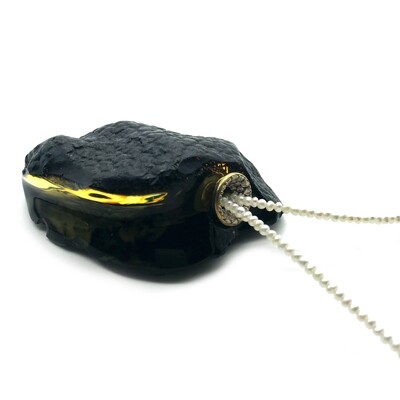 Silver and Amber Necklace