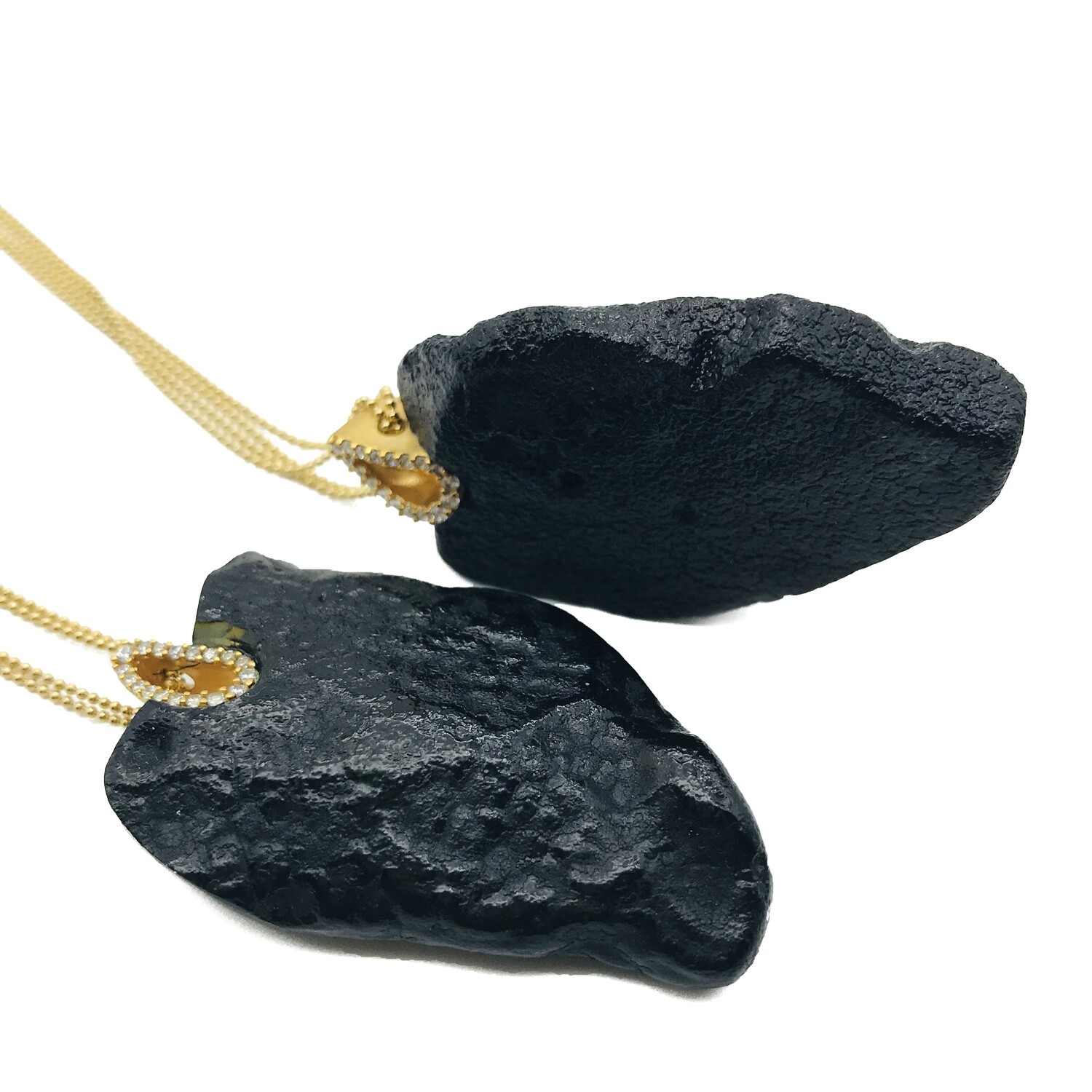 Silver and Amber Necklace
