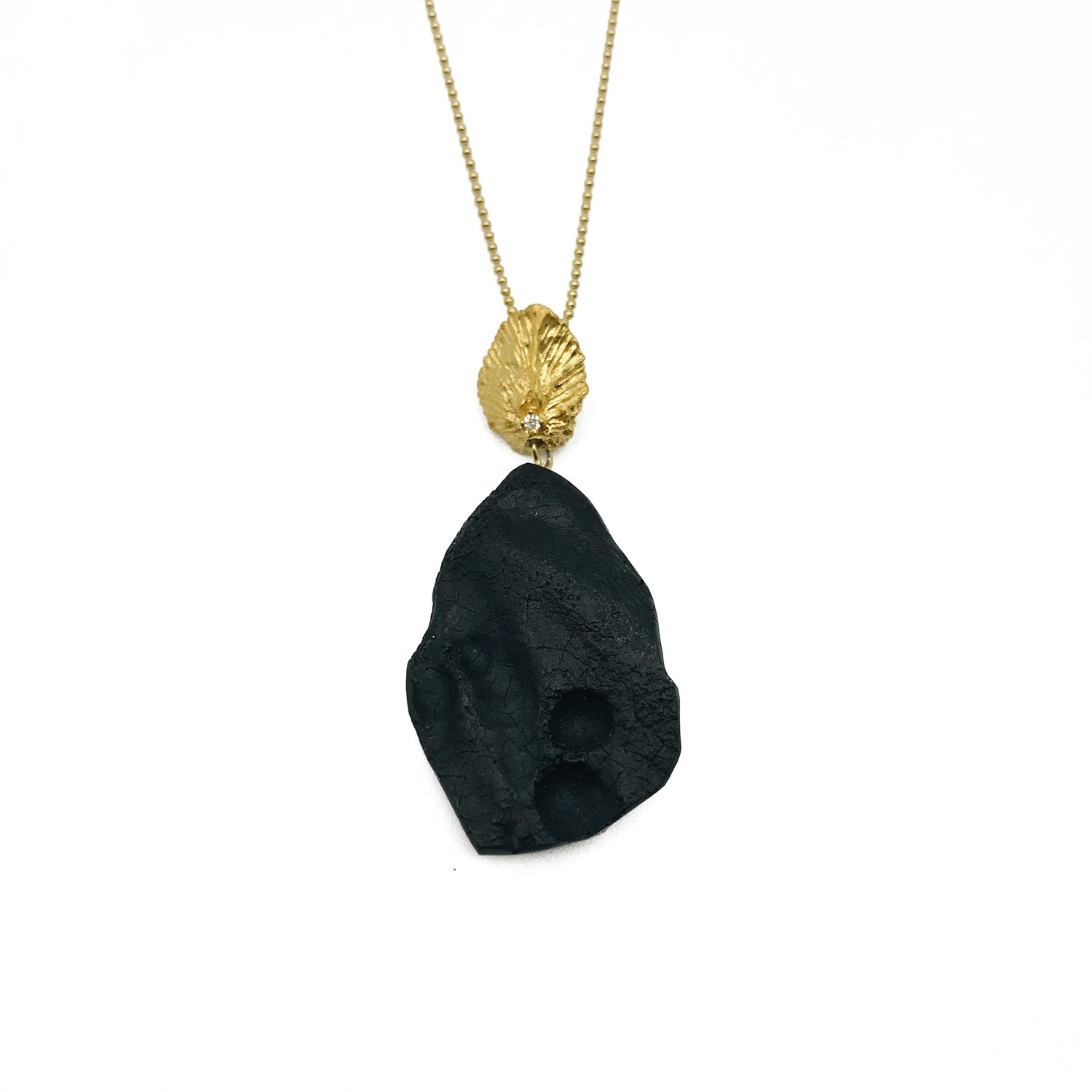 Silver and Amber Necklace