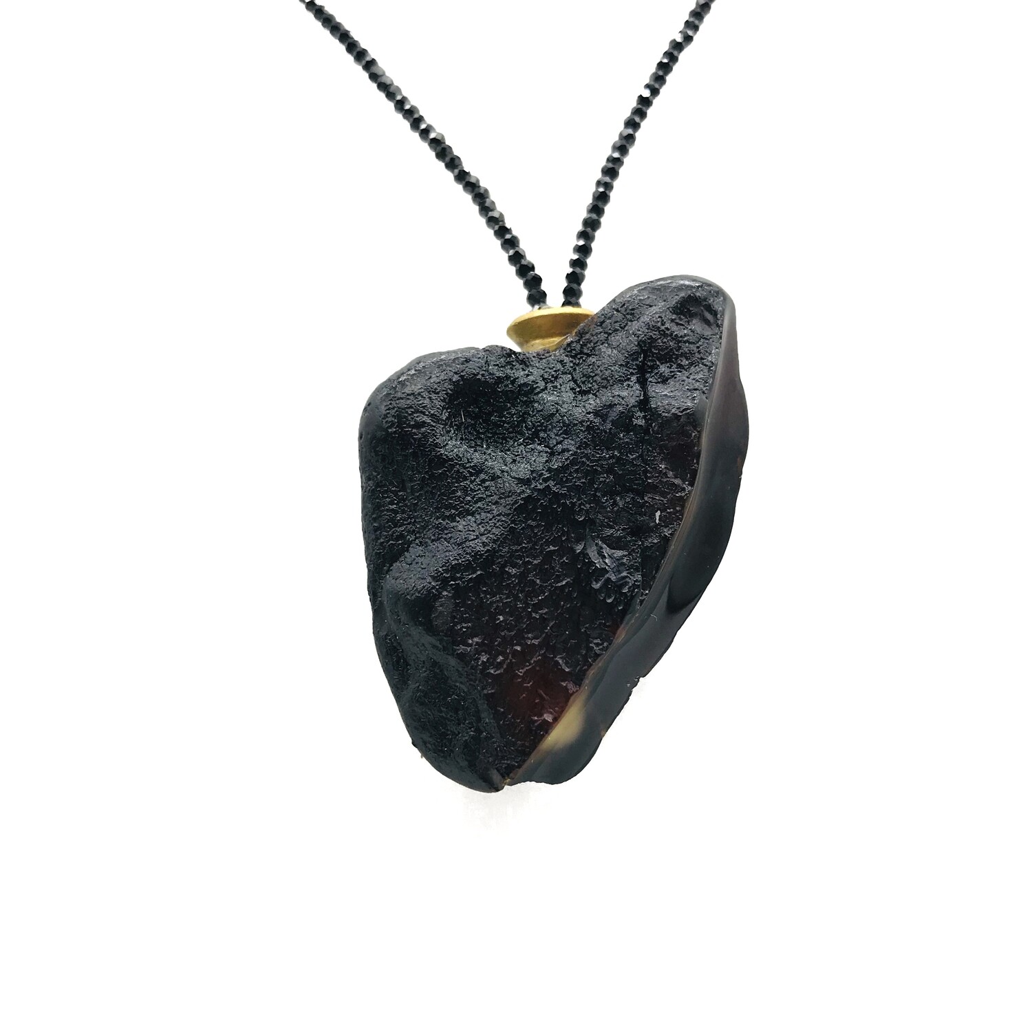 Silver and Amber Necklace