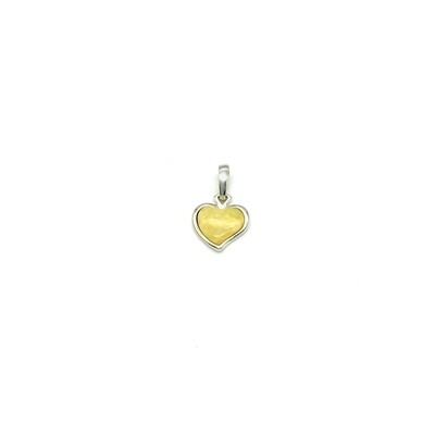 Silver and Amber Pendant