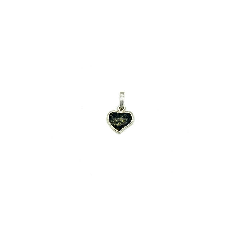 Silver and Amber Pendant