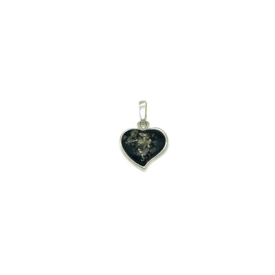 Silver and Amber Pendant