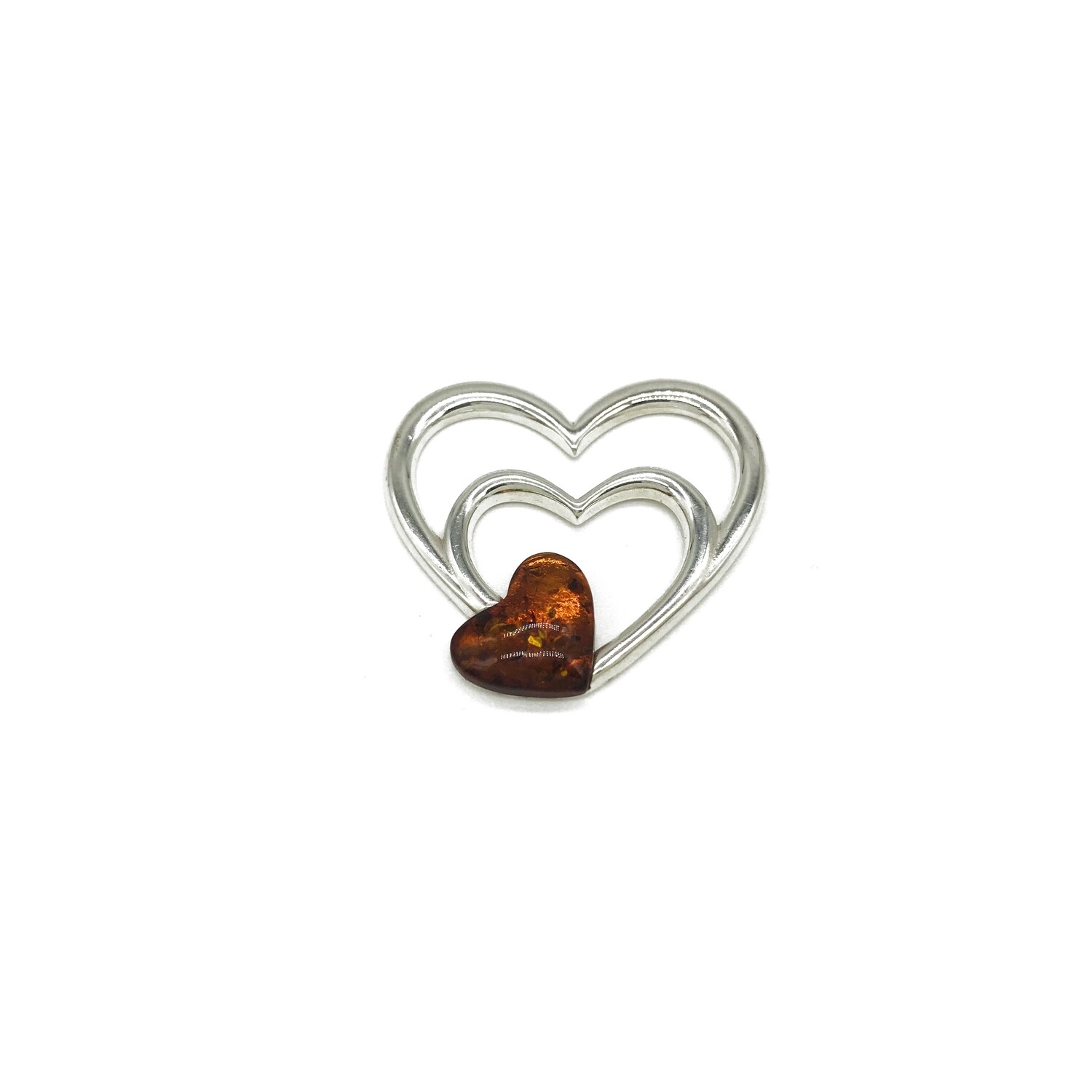 Silver and Amber Pendant