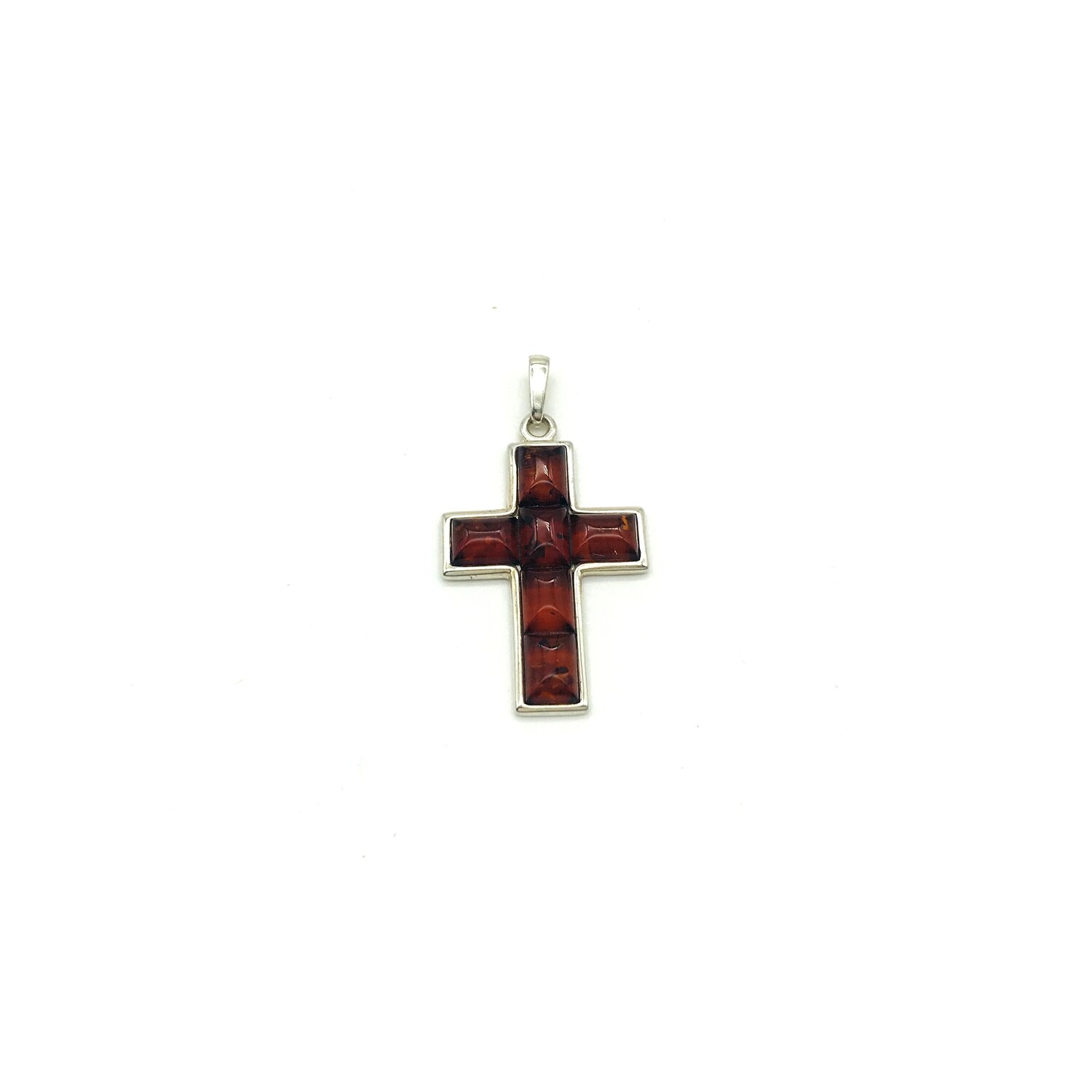 Silver and Amber Pendant