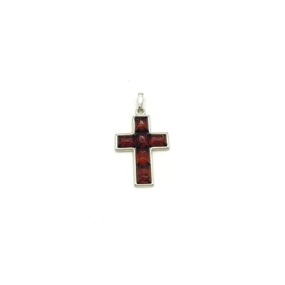Silver and Amber Pendant