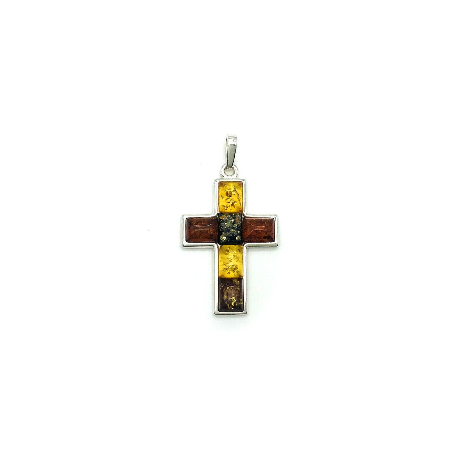 Silver and Amber Pendant