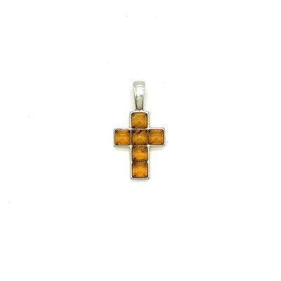 Silver and Amber Pendant
