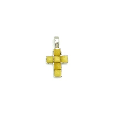 Silver and Amber Pendant