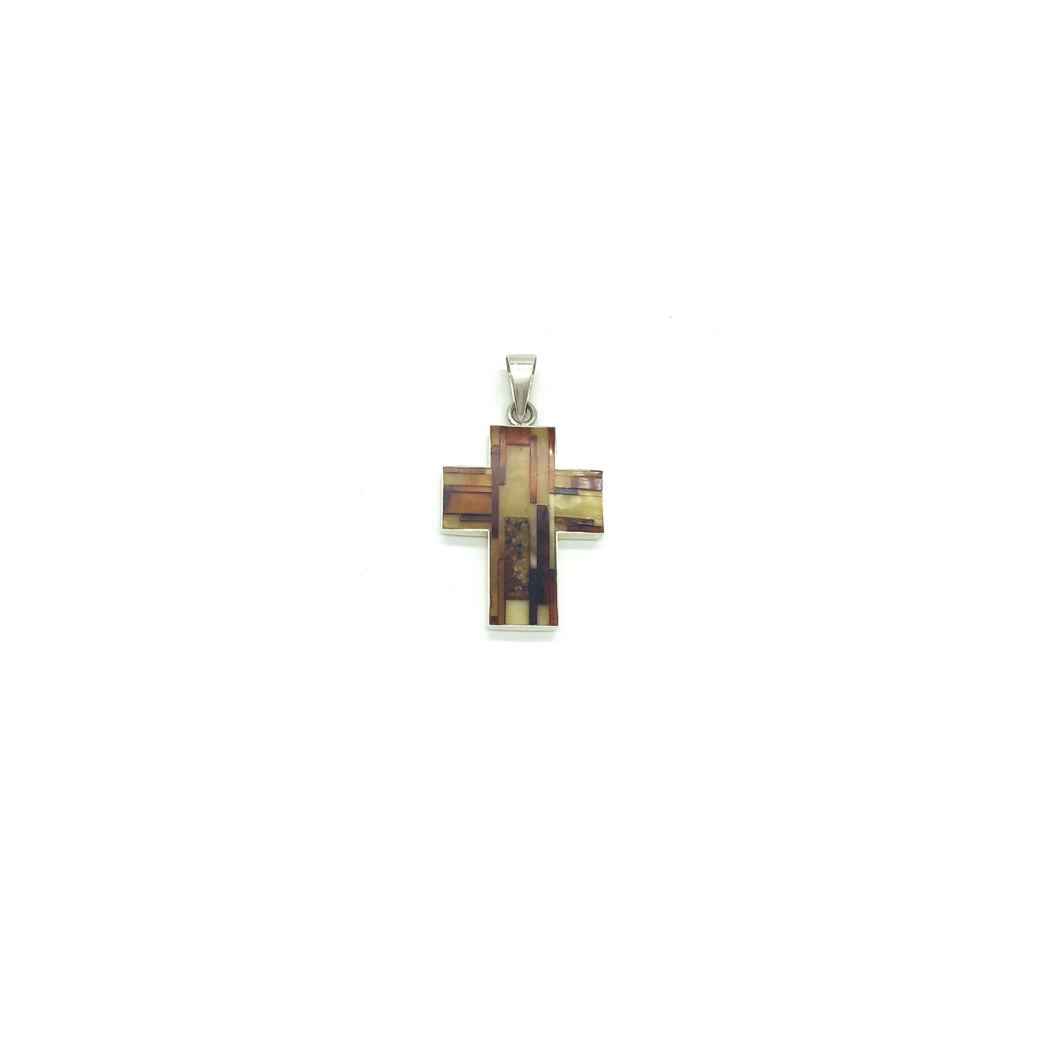 Silver and Amber Pendant