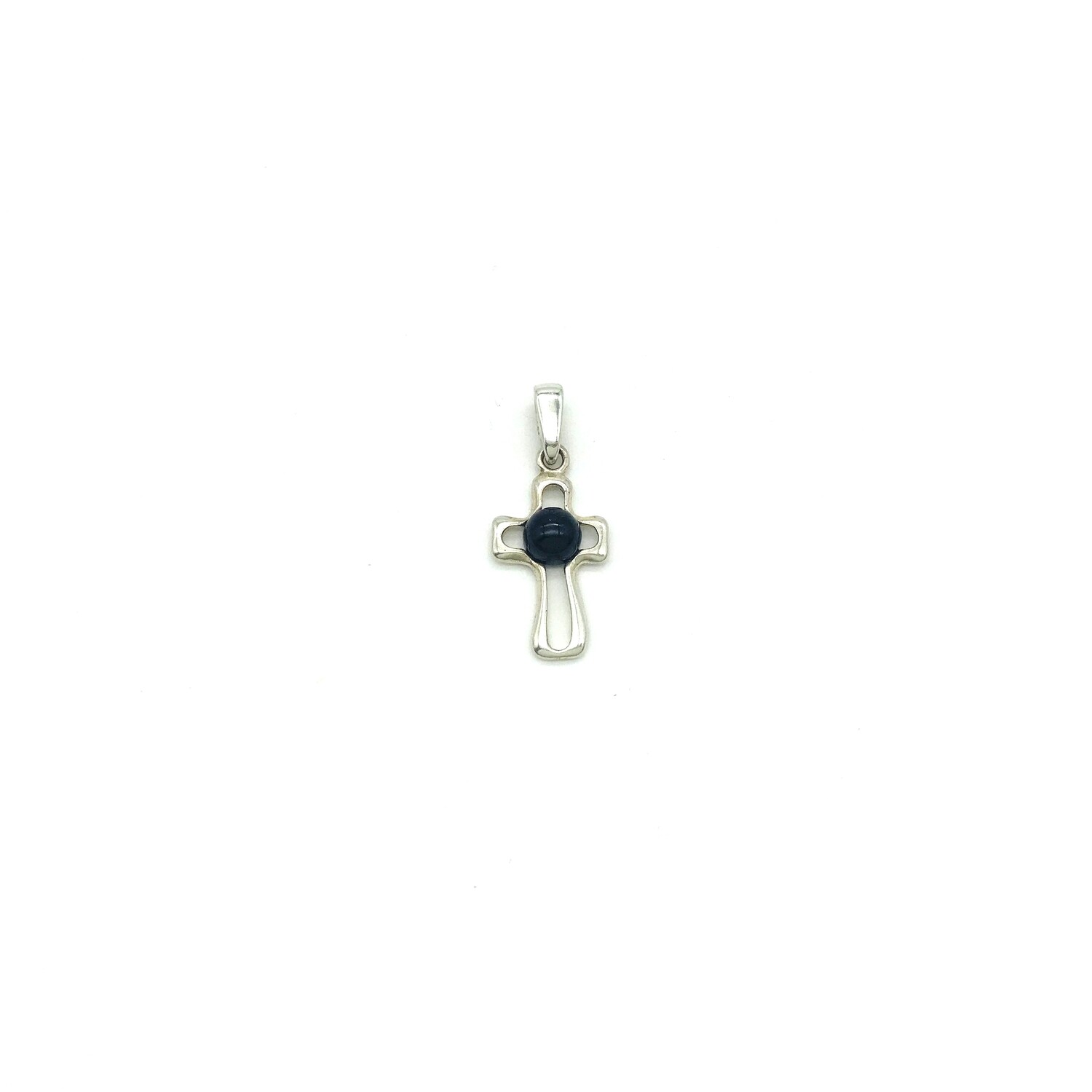 Silver and Amber Pendant