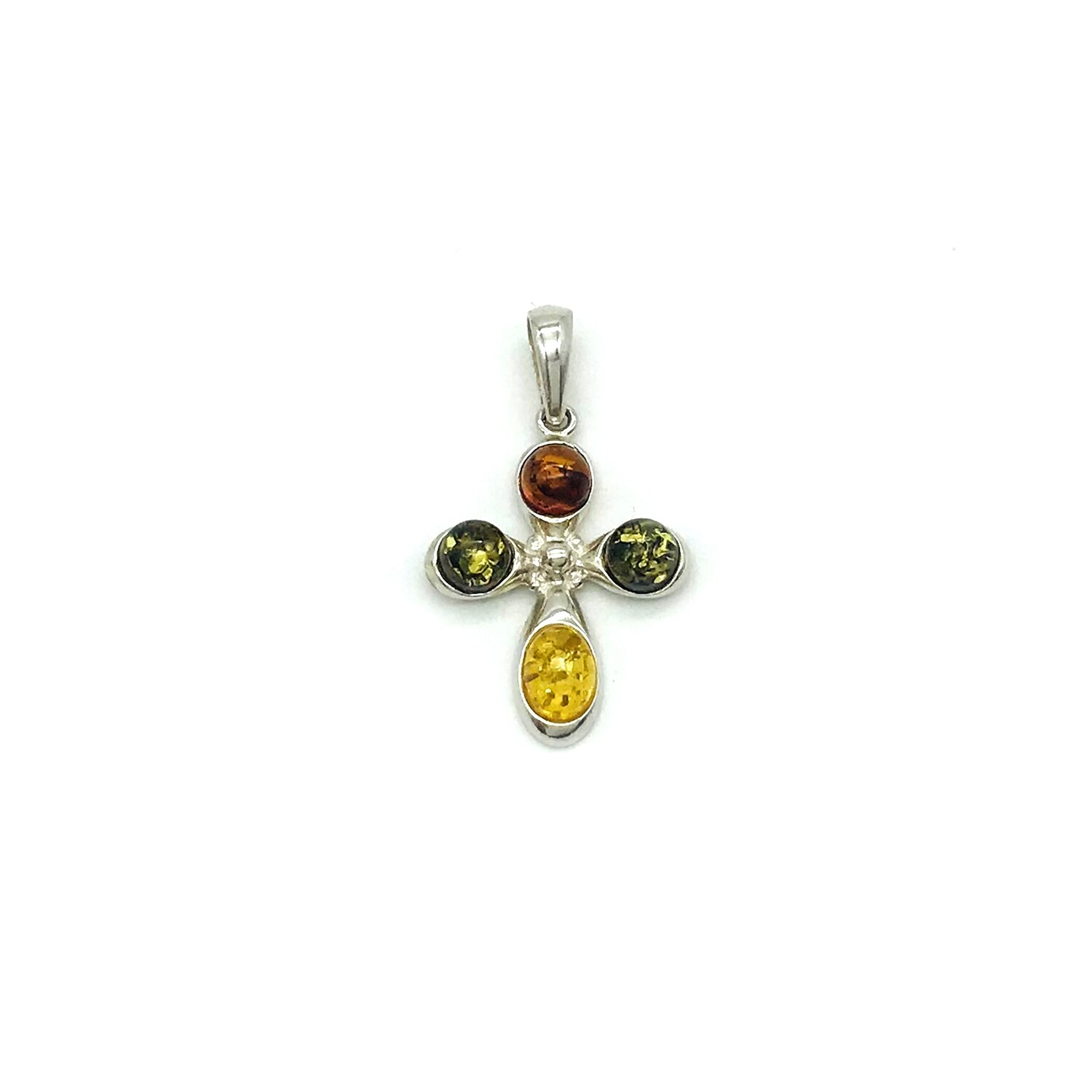 Silver and Amber Pendant