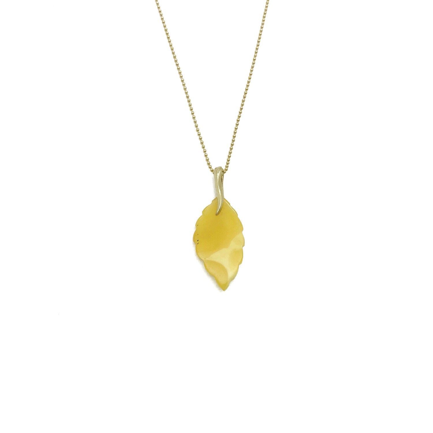 Silver and Amber Pendant