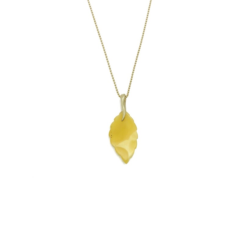 Silver and Amber Pendant