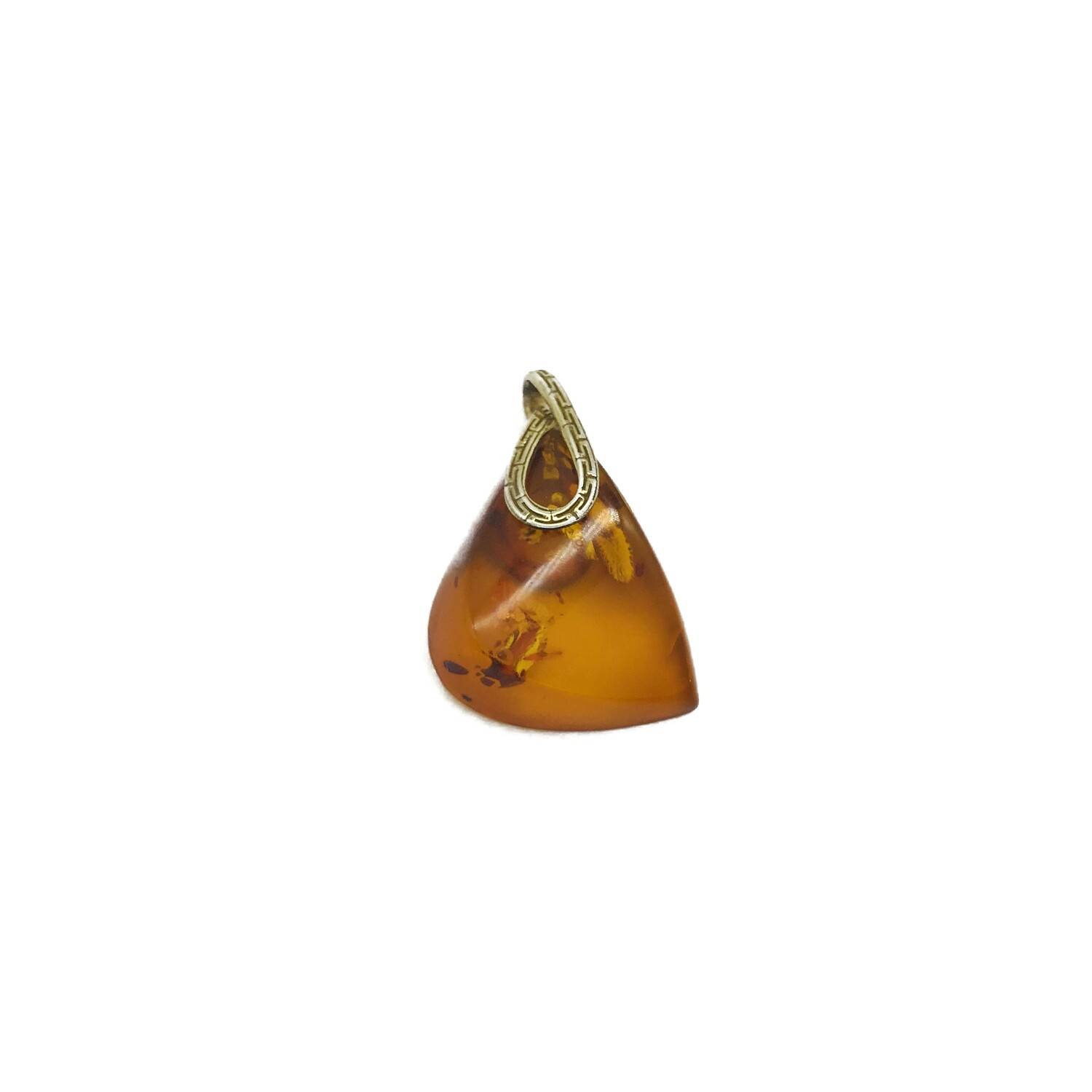Silver and Amber Pendant