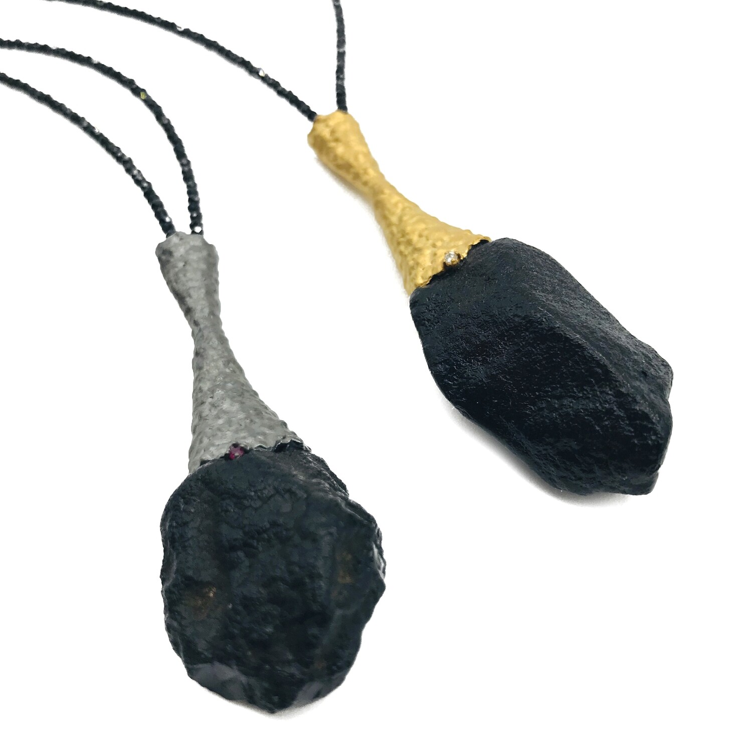 Silver and Amber Necklace