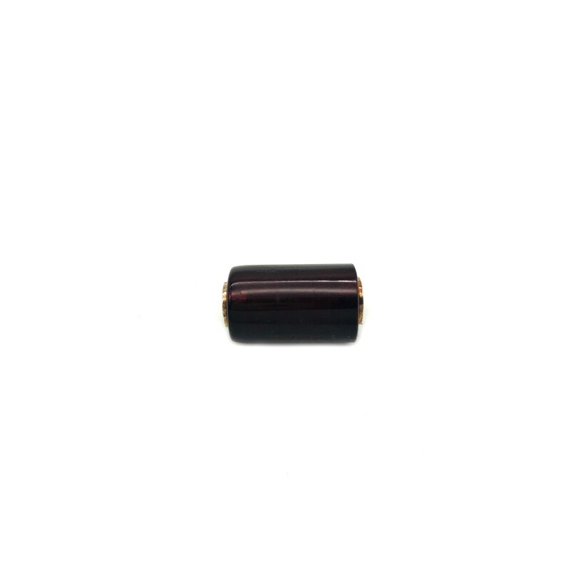 Silver and Amber Bead