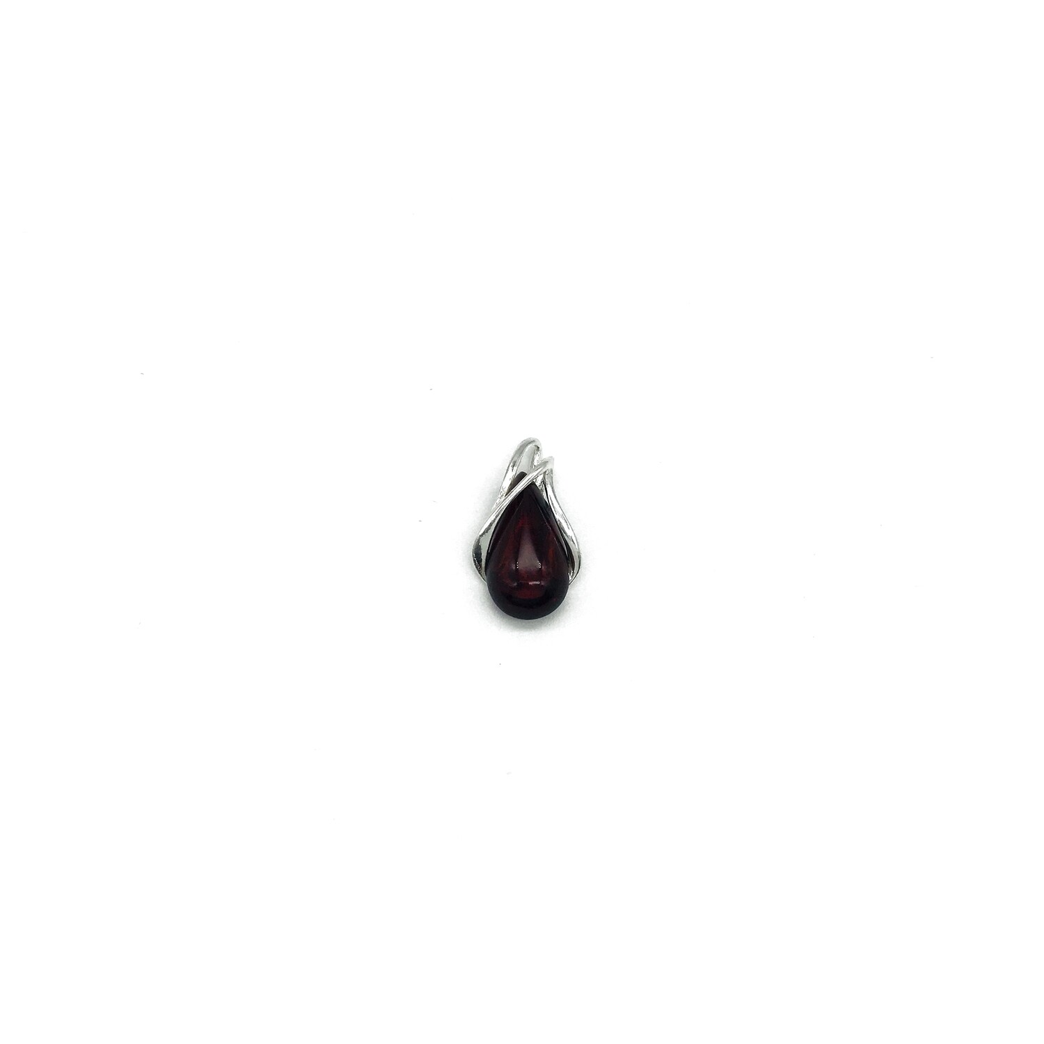 Silver and Amber Pendant