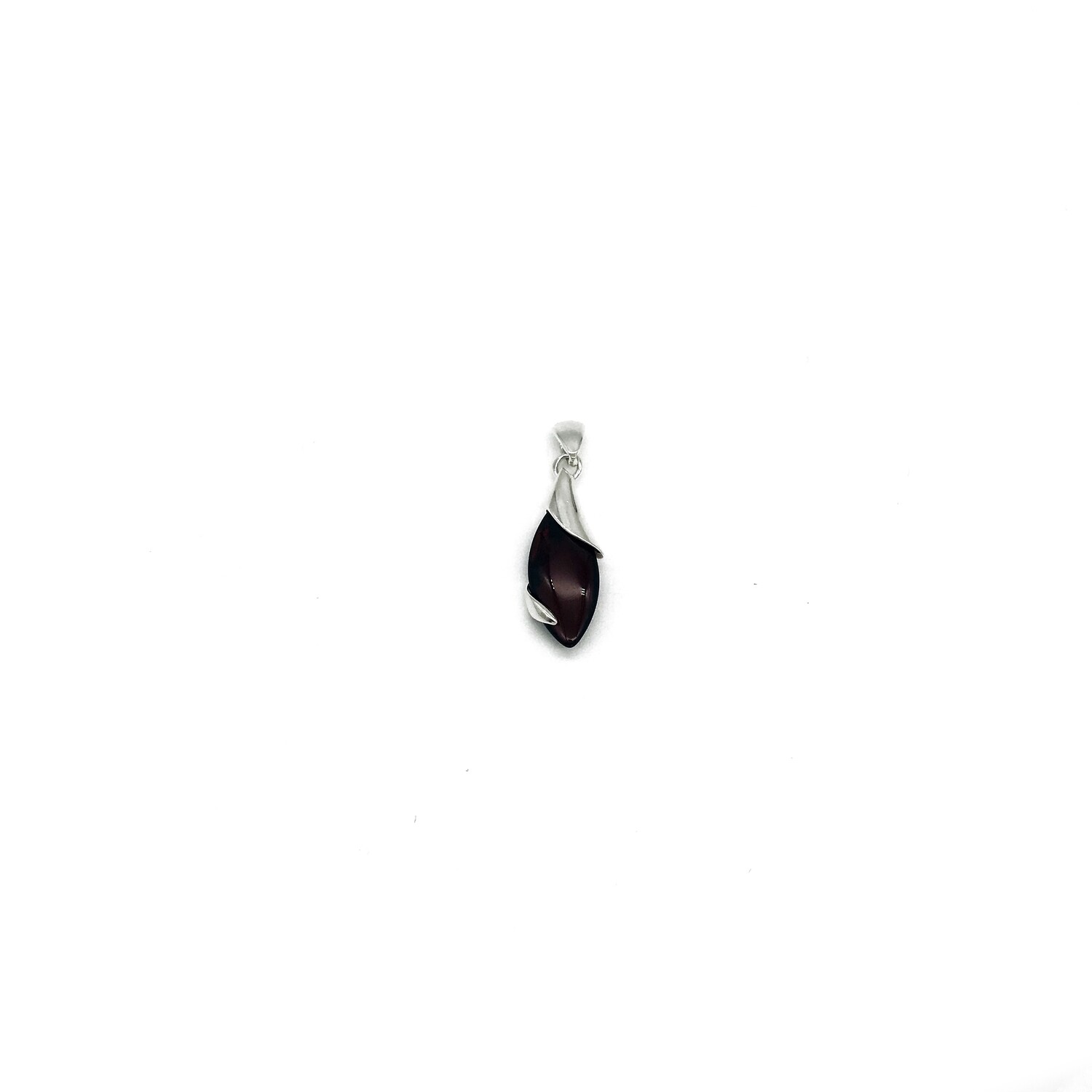 Silver and Amber Pendant