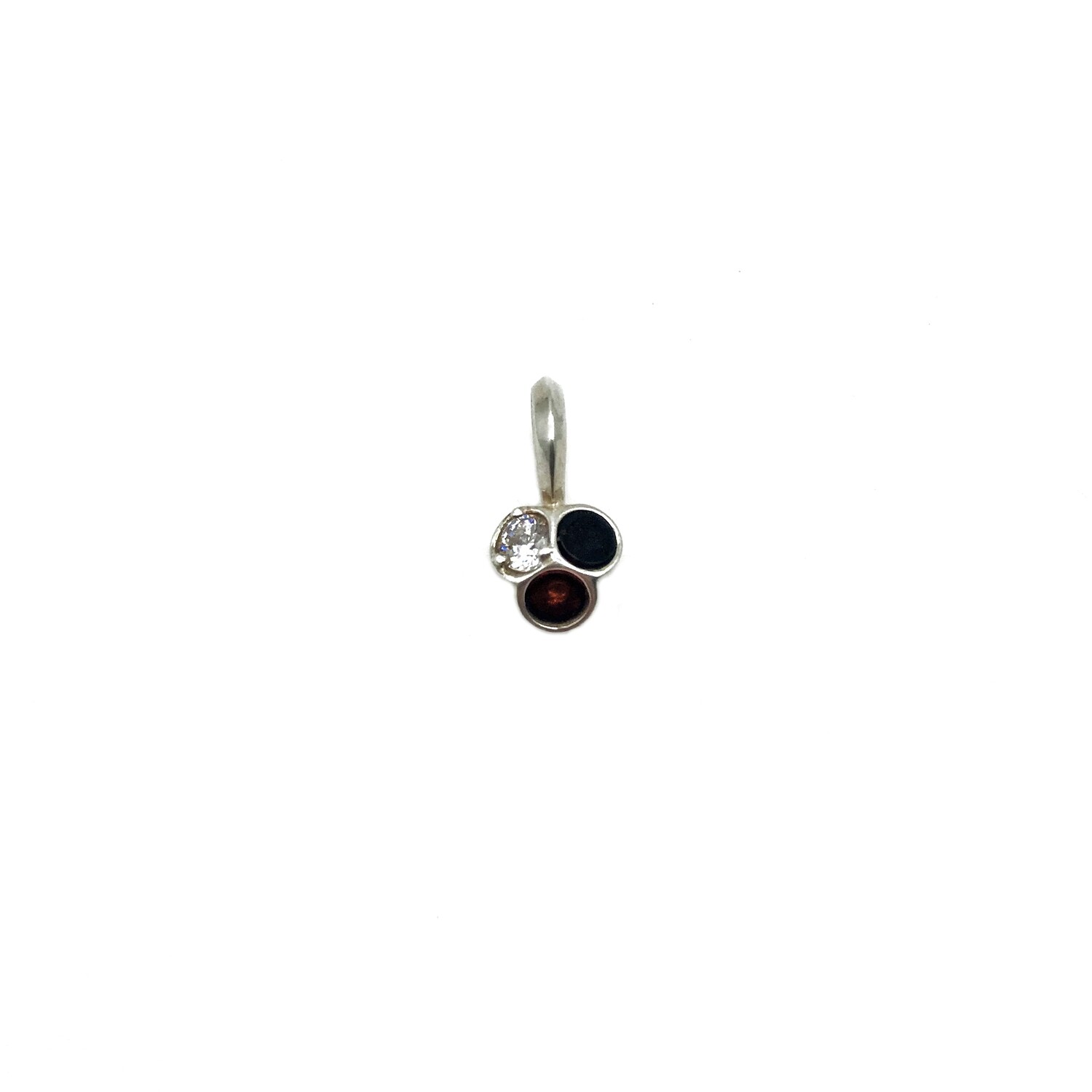 Silver and Amber Pendant