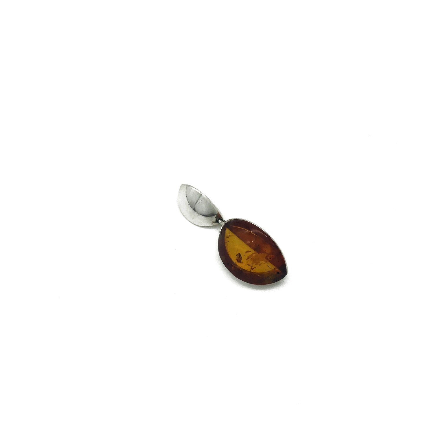 Silver and Amber Pendant