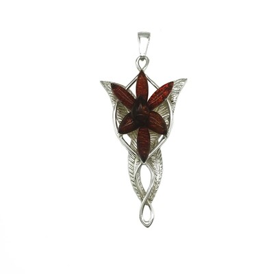 Silver and Amber Pendant
