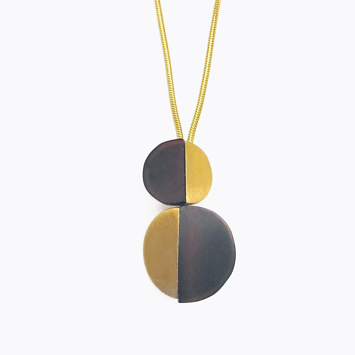 Silver and Amber Necklace