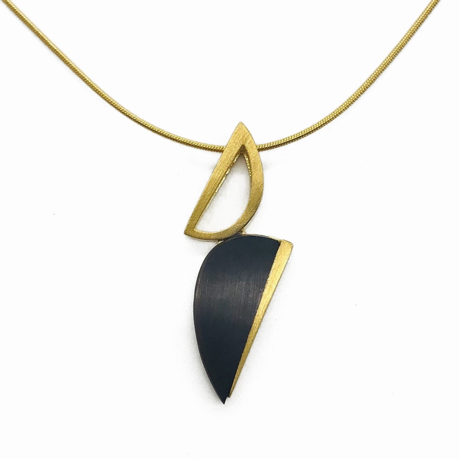 Silver and Amber Necklace