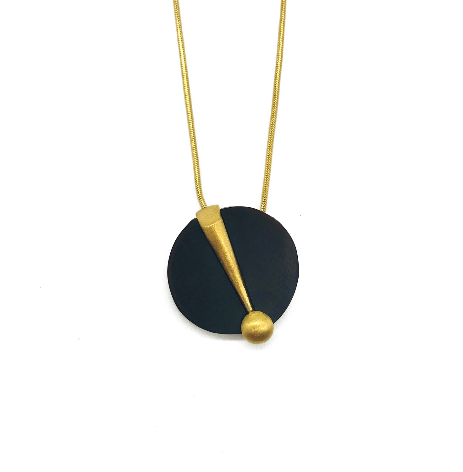 Silver and Amber Necklace
