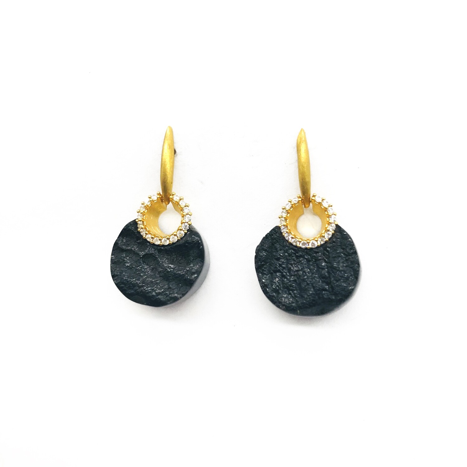 Silver and Amber Earrings