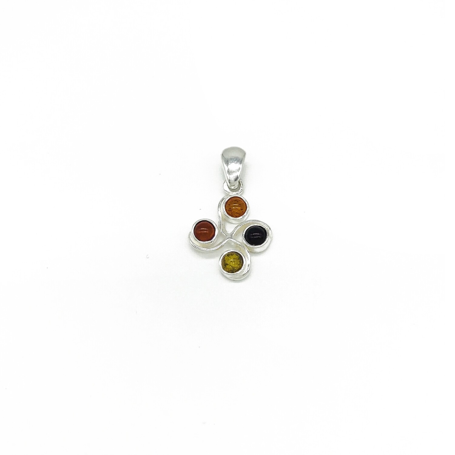 Silver and Amber Pendant